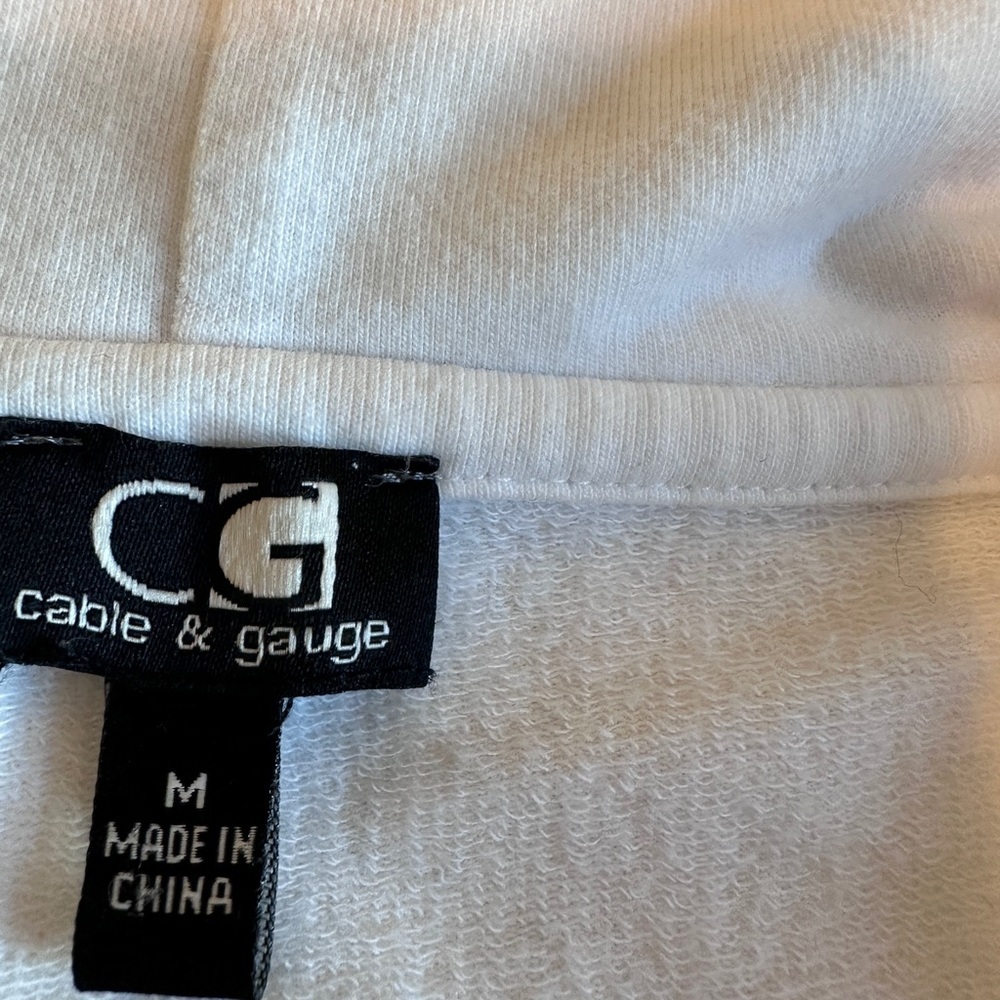 Cable & Gauge Hooded Tunic Cardigan Medium Soft Girl Lounge Coastal Grandmacore - Picture 4 of 8